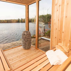 Oasislux Luxury Outdoor 6-Person Square Sauna