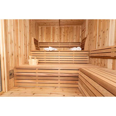 Oasislux Luxury Outdoor 6-Person Square Sauna