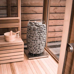Oasislux Luxury Outdoor 6-Person Square Sauna