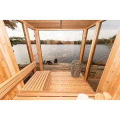 Oasislux Luxury Outdoor 6-Person Square Sauna