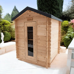 Oasislux Traditional Outdoor Cabin Sauna For 2-3 Persons
